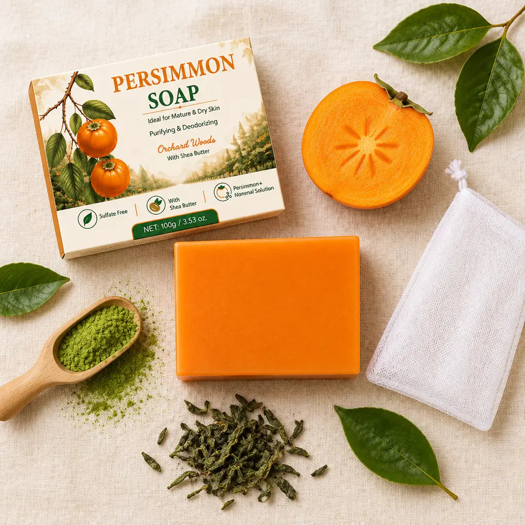Shibu Soap – Japanese Persimmon & Green Tea Deodorizing Bar